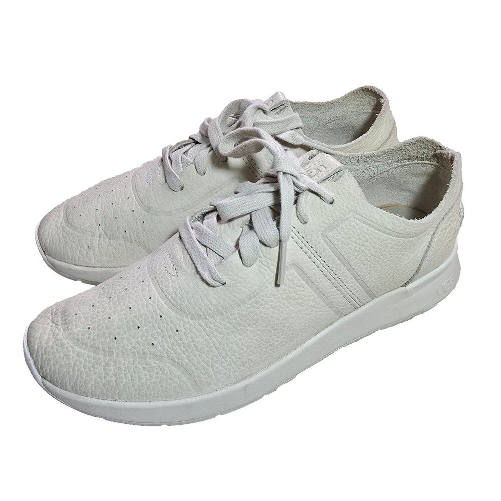UGG Adaleen Womens Size 7.5 Gray Leather Walking Shoes Sneakers 1109539